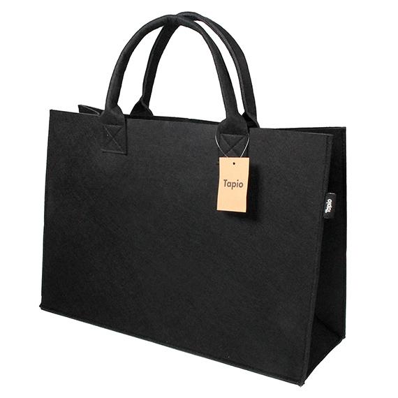 Sisustuskassi Shopper rPET musta Tapio